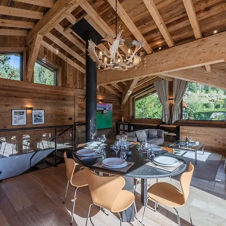 Horská chata Luxueux Avec Et Vue Sur Mont Blanc - Fr-1-343-253